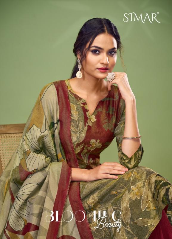 Glossy Blooming Digital Printed Salwar Kameez Wholesale Catalog