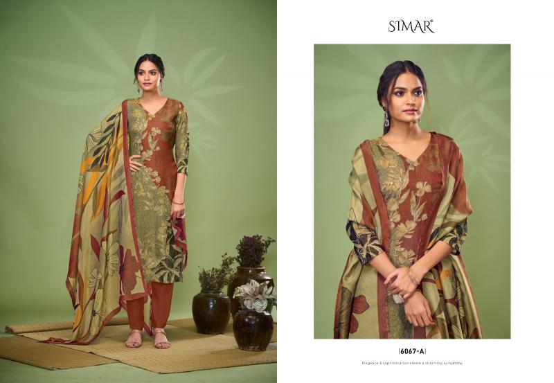 Glossy Blooming Digital Printed Salwar Kameez Wholesale Catalog