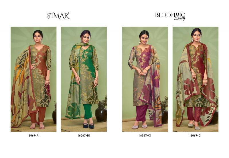 Glossy Blooming Digital Printed Salwar Kameez Wholesale Catalog