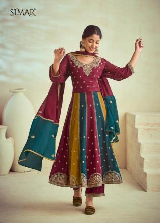 Glossy Simar Jahaan Designer Salwar Kameez Manufacturers Surat Wholesale Catalog