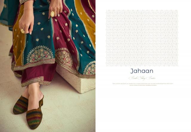 Glossy Simar Jahaan Designer Salwar Kameez Manufacturers Surat Wholesale Catalog