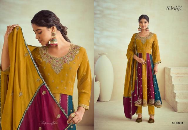 Glossy Simar Jahaan Designer Salwar Kameez Manufacturers Surat Wholesale Catalog