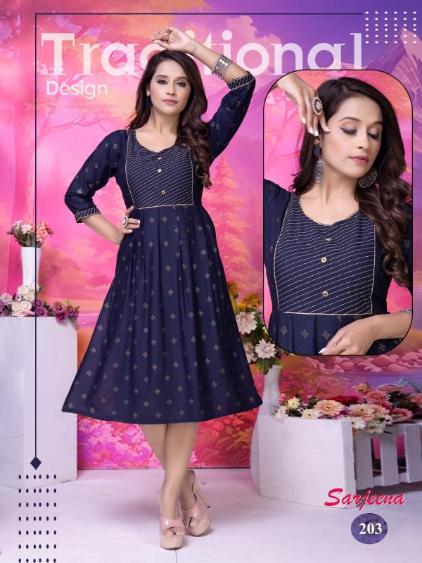 GOLDEN SARJEENA VOL.2 Rayon Kurti Wholesale catalog