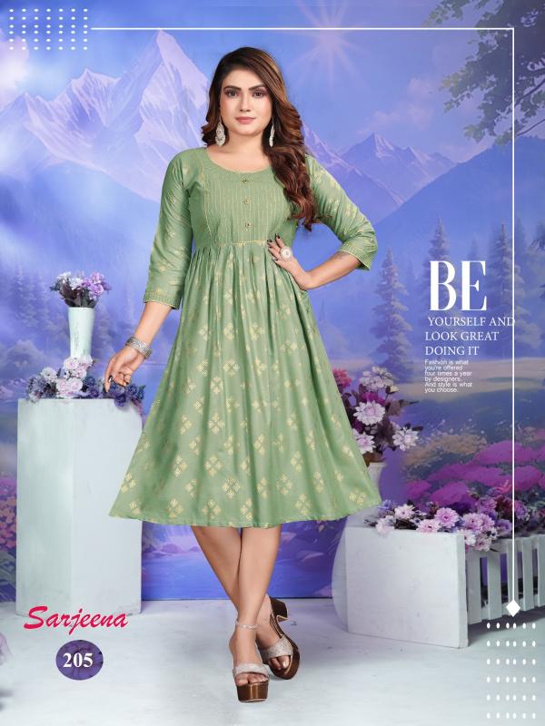 GOLDEN SARJEENA VOL.2 Rayon Kurti Wholesale catalog