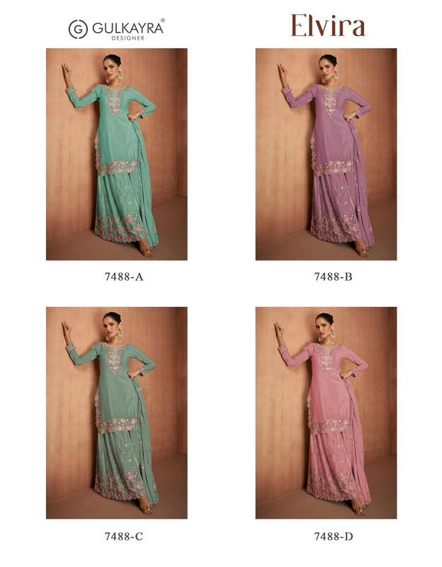 Gulkayra Elvira Real Chinon Salwar Kameez Wholesale Catalog