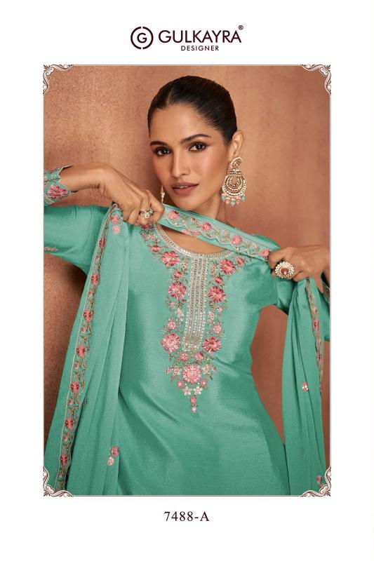 Gulkayra Elvira Real Chinon Salwar Kameez Wholesale Catalog