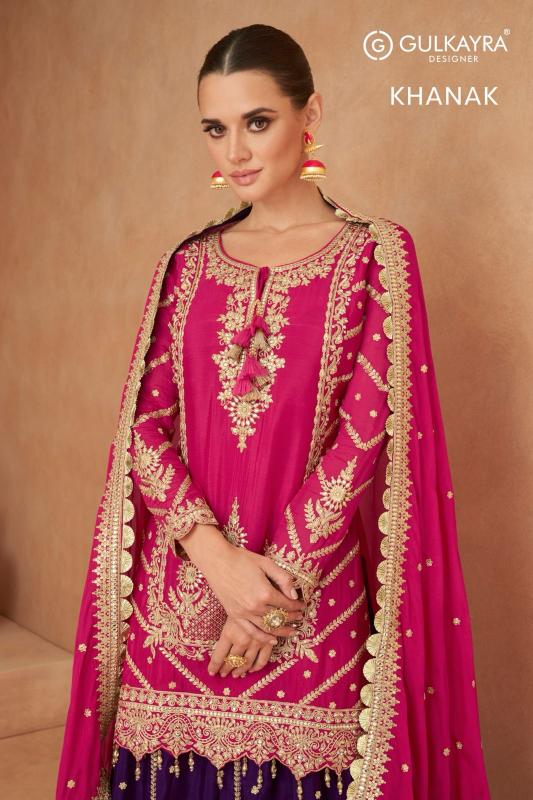 Gulkayra Khanak Real Chinon Salwar Kameez Wholesale Catalog