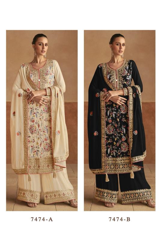 Gulkayra Lahza Chinon Designer Salwar Suits Wholesale Catalog