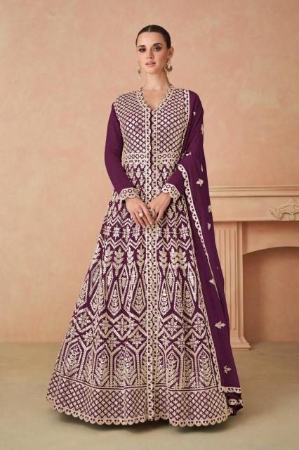 Gulkayra Rimsha Silver Georgette Designer Salwar Kameez Wholesale Catalog
