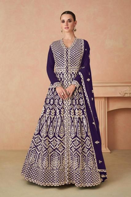 Gulkayra Rimsha Silver Georgette Designer Salwar Kameez Wholesale Catalog