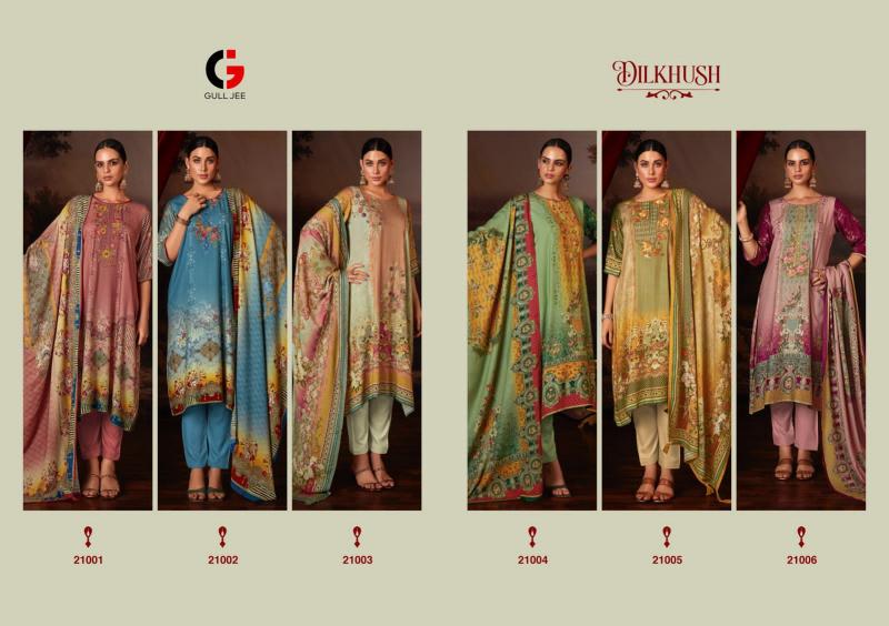 Gull Jee Dilkhush Pashmina Embroidery Salwar Kameez Wholesale Catalog