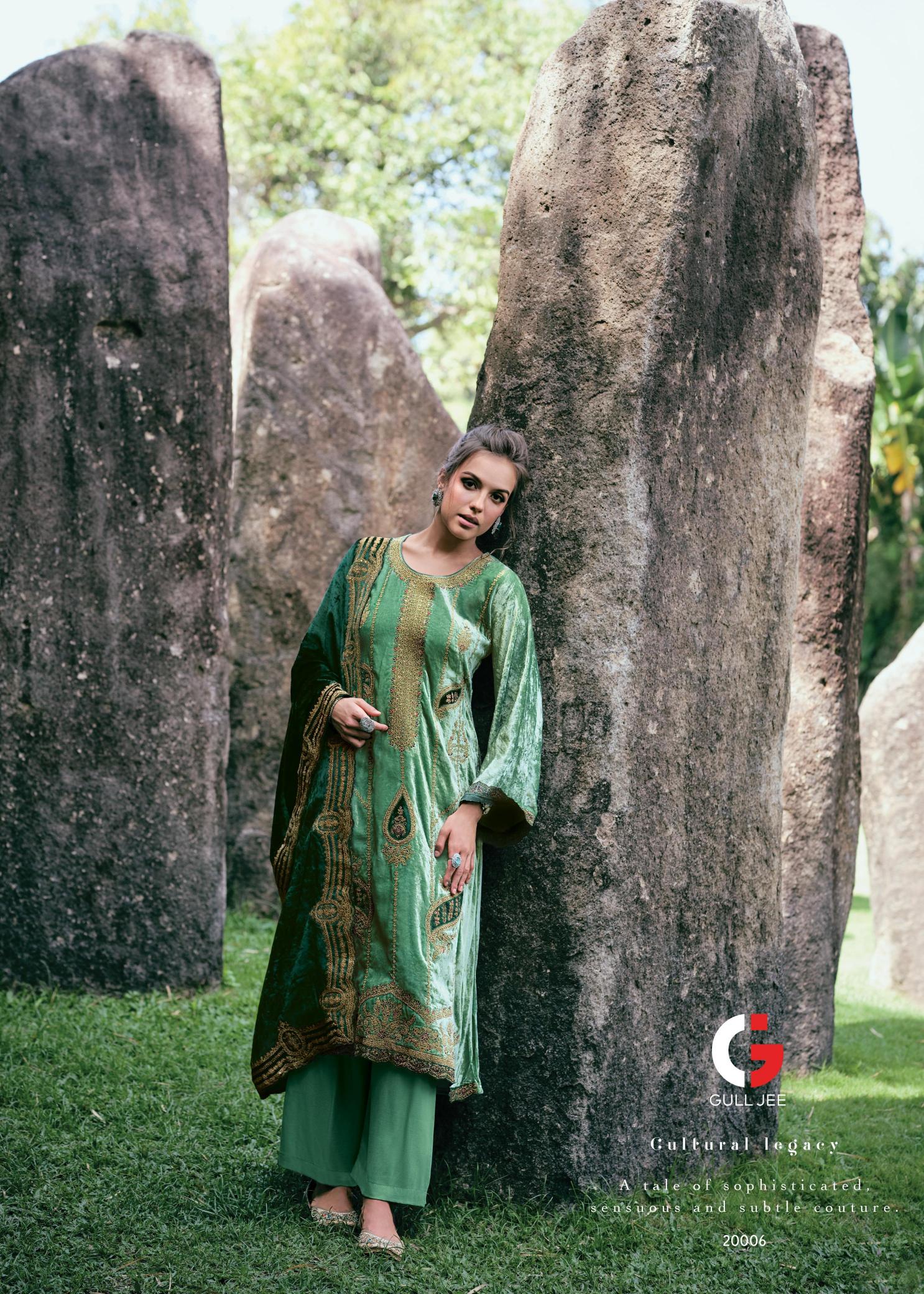 Gull Jee Nasreen Velvet Salwar Kameez Wholesale Catalog