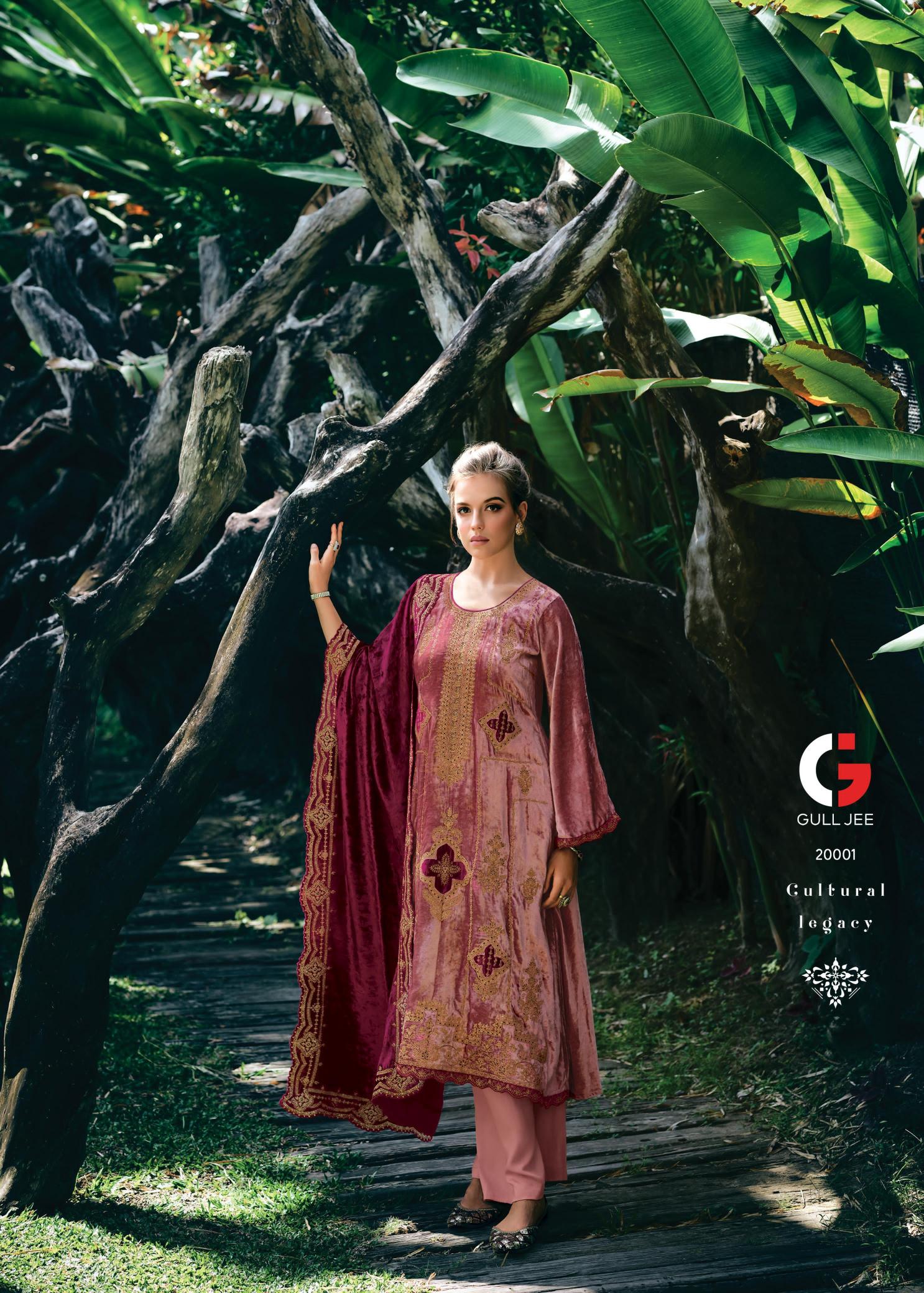 Gull Jee Nasreen Velvet Salwar Kameez Wholesale Catalog