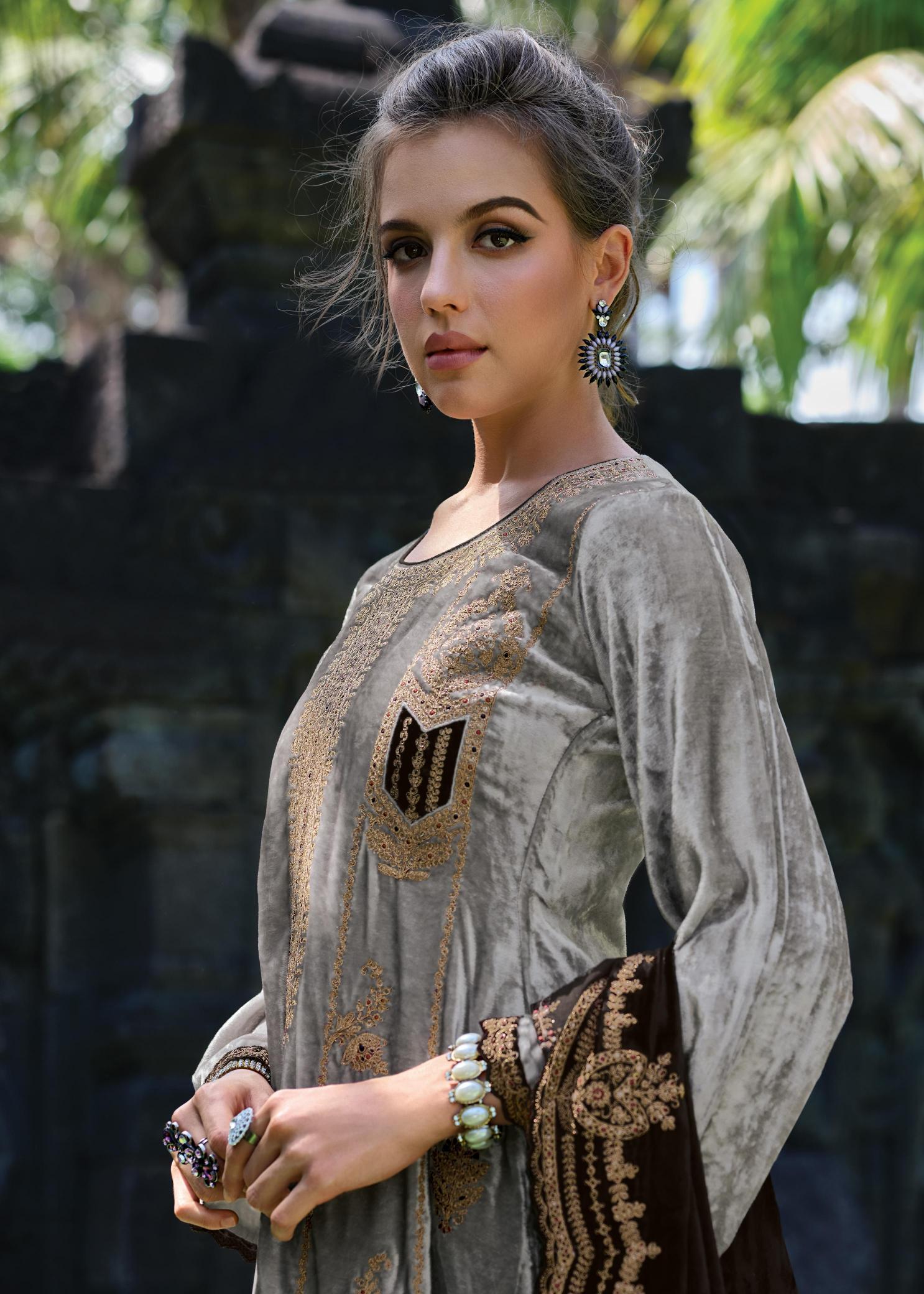 Gull Jee Nasreen Velvet Salwar Kameez Wholesale Catalog