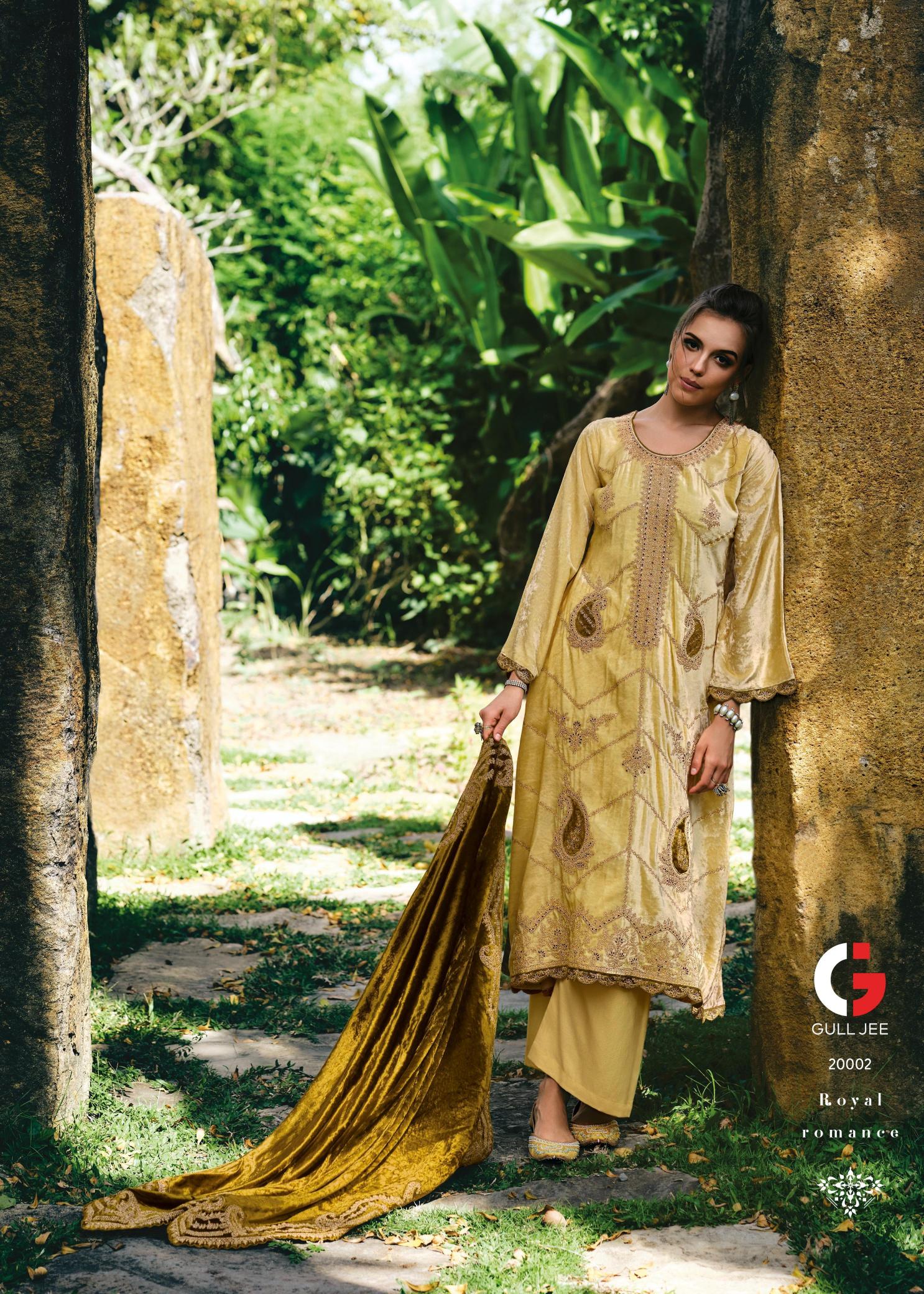 Gull Jee Nasreen Velvet Salwar Kameez Wholesale Catalog