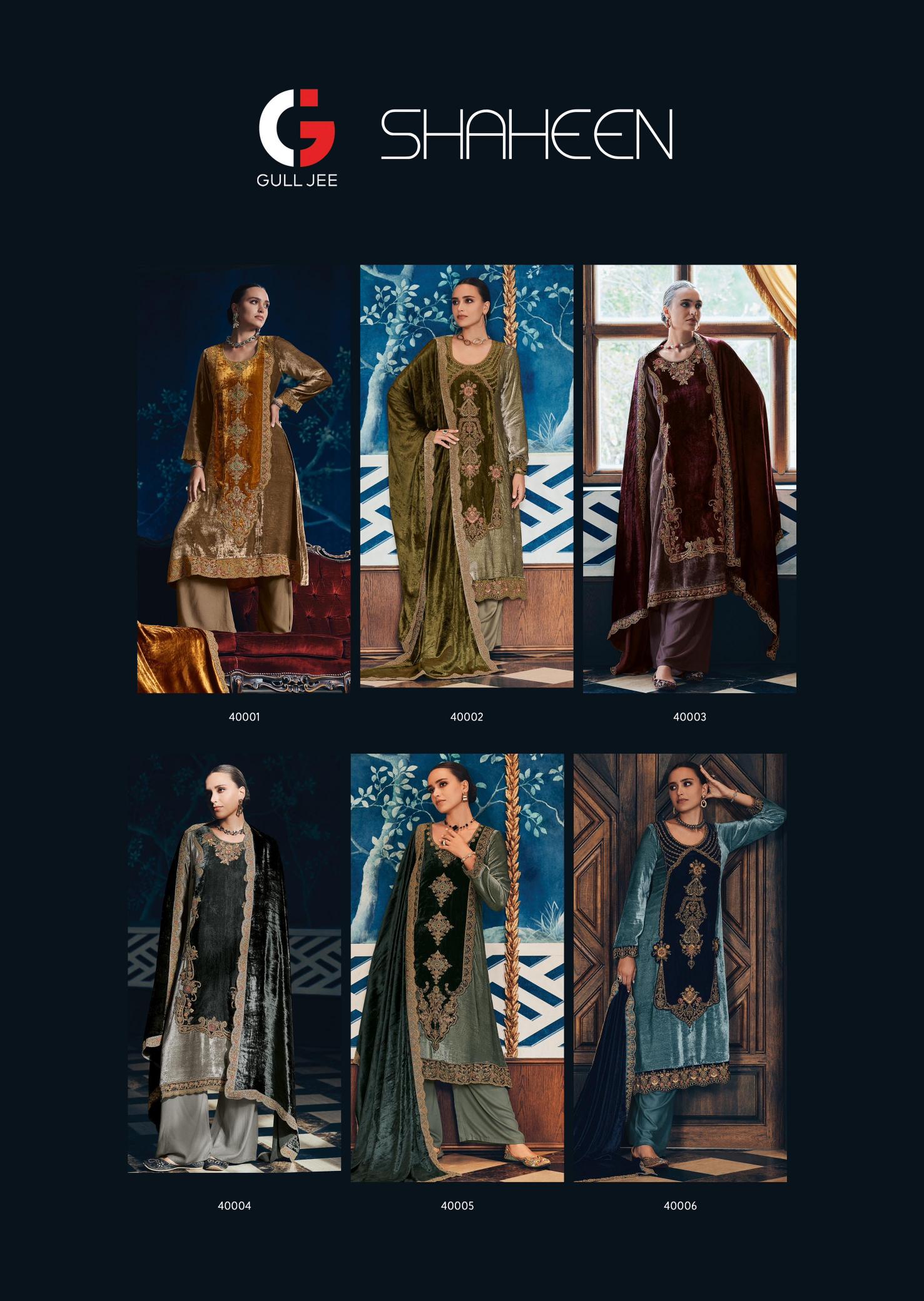 Gull Jee Shaheen Designer Salwar Kameez Wholesale Catalog