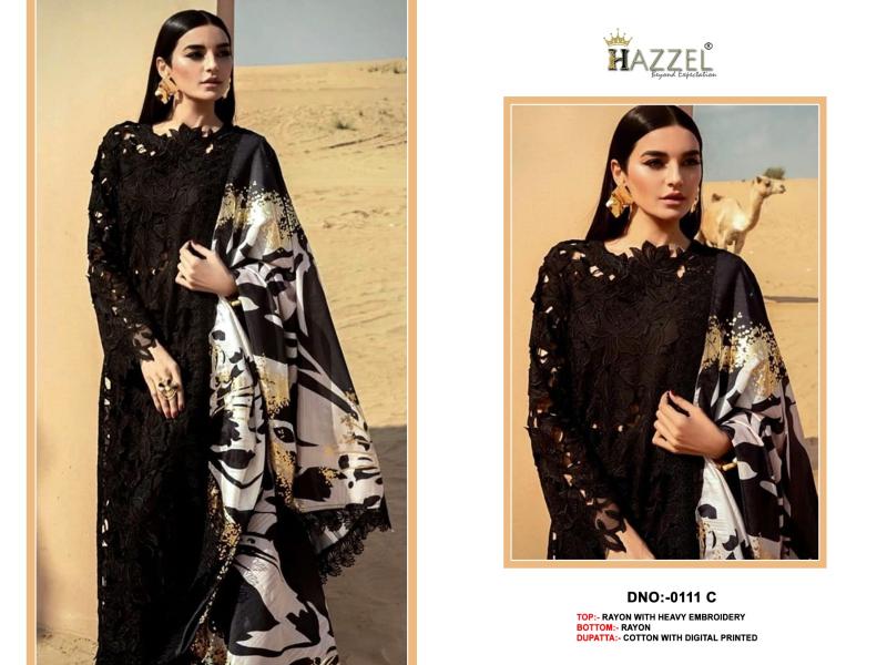 HAZZEL 111ABCD Pakistani Suits Online India Wholesale Catalog