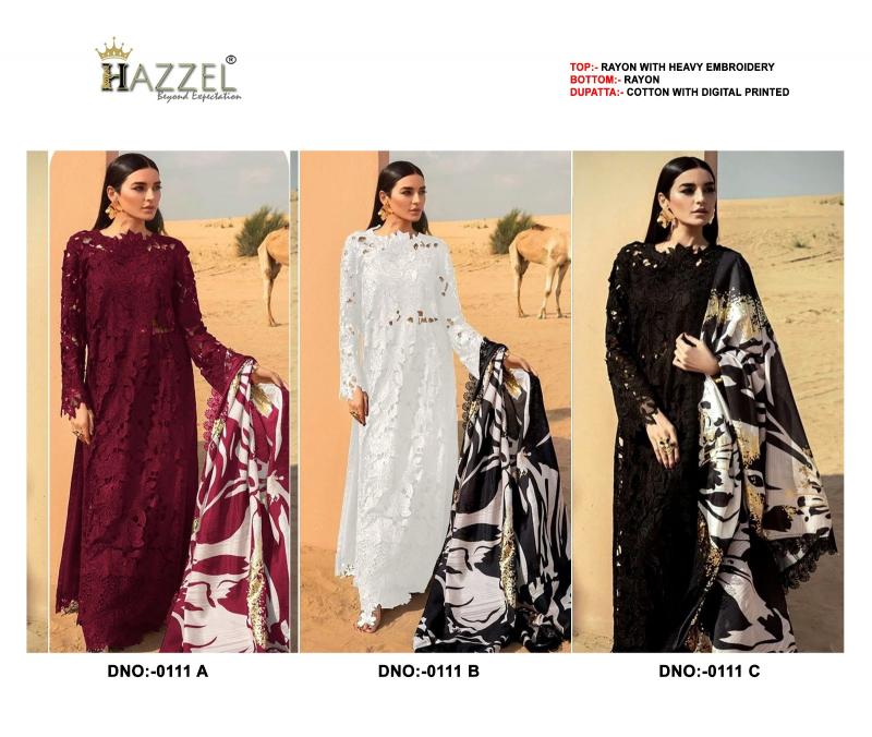 HAZZEL 111ABCD Pakistani Suits Online India Wholesale Catalog