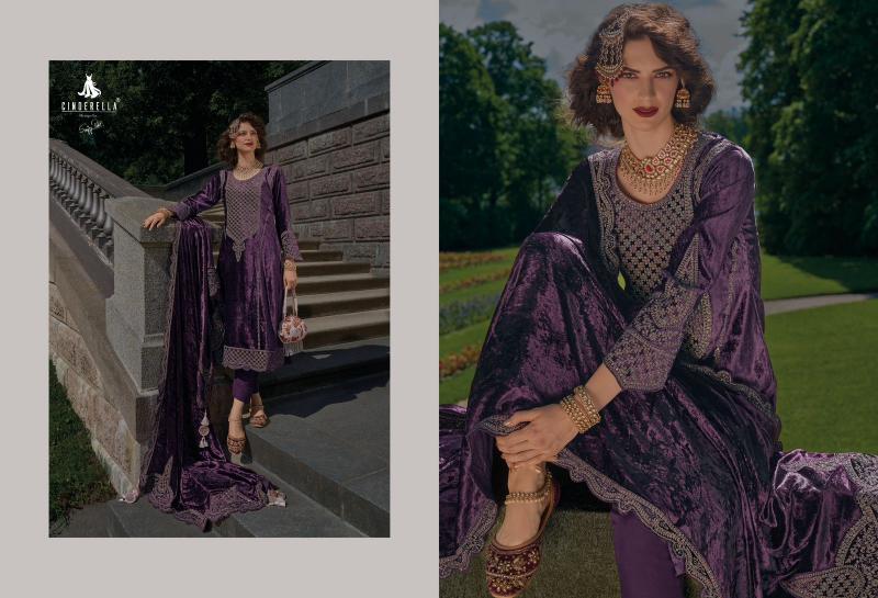 Ibiza Cinderella Velvet Meenakari Salwar Kameez Wholesale Catalog