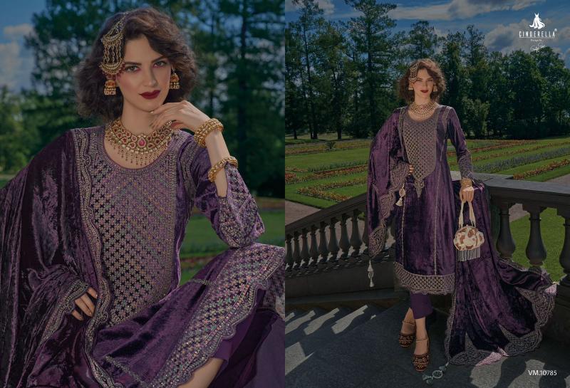 Ibiza Cinderella Velvet Meenakari Salwar Kameez Wholesale Catalog