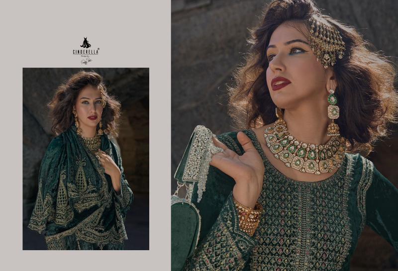 Ibiza Cinderella Velvet Meenakari Salwar Kameez Wholesale Catalog