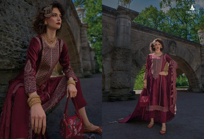 Ibiza Cinderella Velvet Meenakari Salwar Kameez Wholesale Catalog
