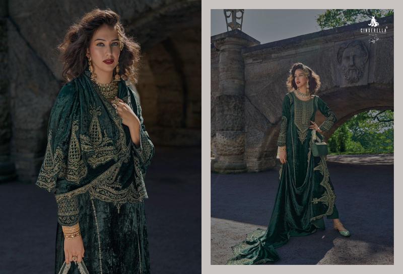 Ibiza Cinderella Velvet Meenakari Salwar Kameez Wholesale Catalog