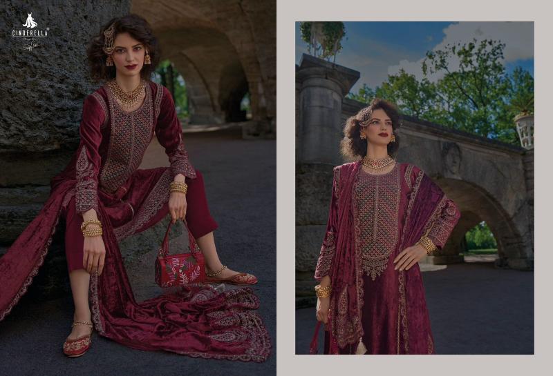 Ibiza Cinderella Velvet Meenakari Salwar Kameez Wholesale Catalog
