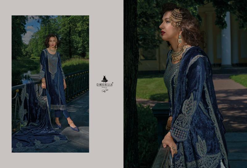 Ibiza Cinderella Velvet Meenakari Salwar Kameez Wholesale Catalog