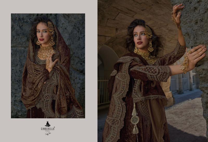 Ibiza Cinderella Velvet Meenakari Salwar Kameez Wholesale Catalog