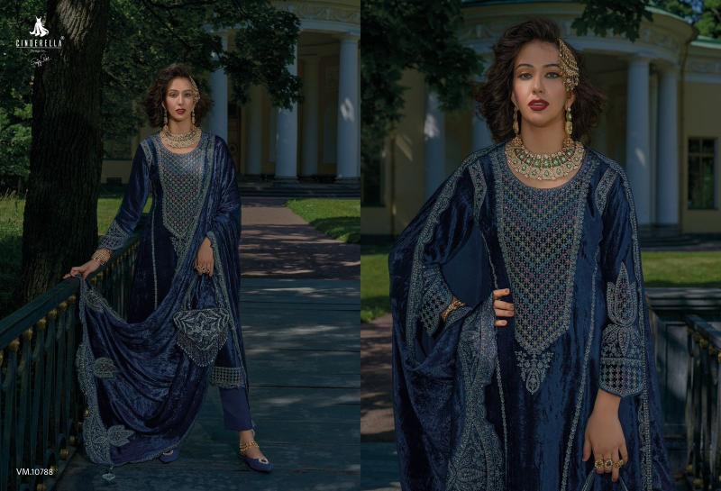 Ibiza Cinderella Velvet Meenakari Salwar Kameez Wholesale Catalog
