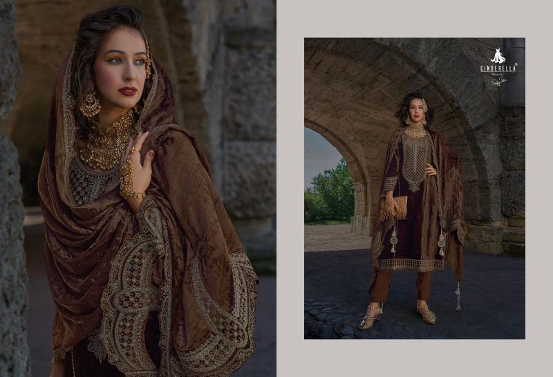Ibiza Cinderella Velvet Meenakari Salwar Kameez Wholesale Catalog