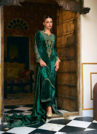IBIZA Korgen velvet salwar kameez Wholesale Catalog