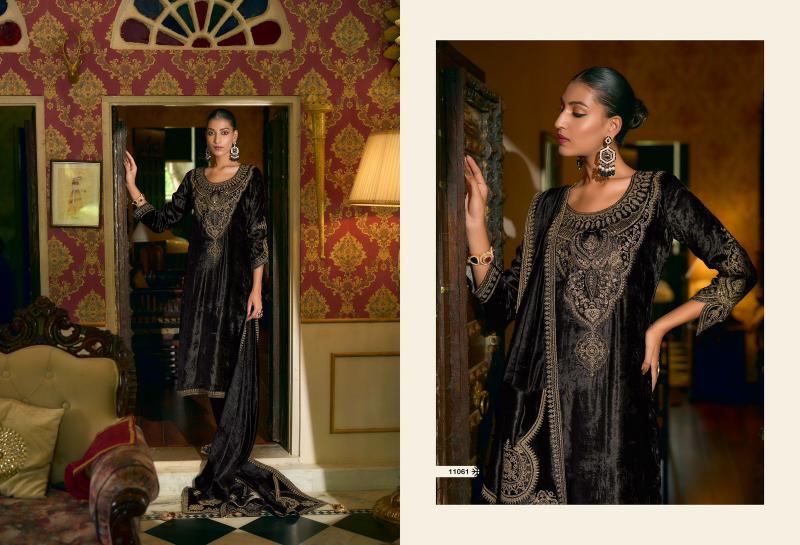 IBIZA Korgen velvet salwar kameez Wholesale Catalog