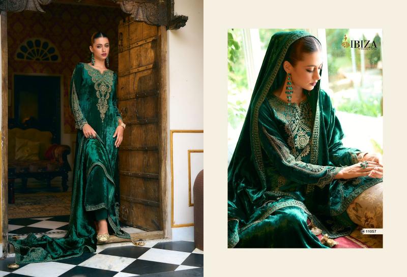 IBIZA Korgen velvet salwar kameez Wholesale Catalog