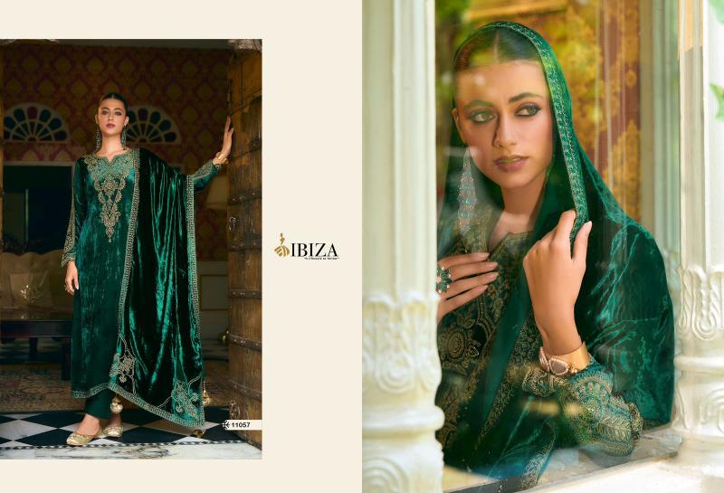 IBIZA Korgen velvet salwar kameez Wholesale Catalog