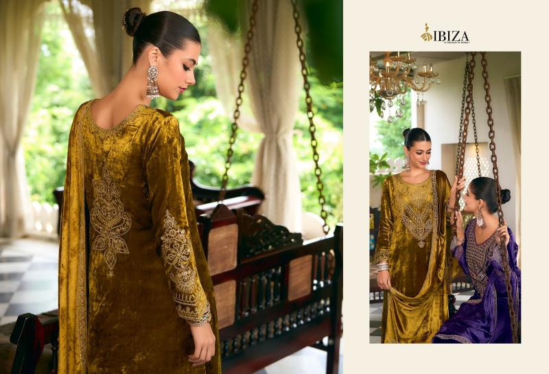 IBIZA Korgen velvet salwar kameez Wholesale Catalog