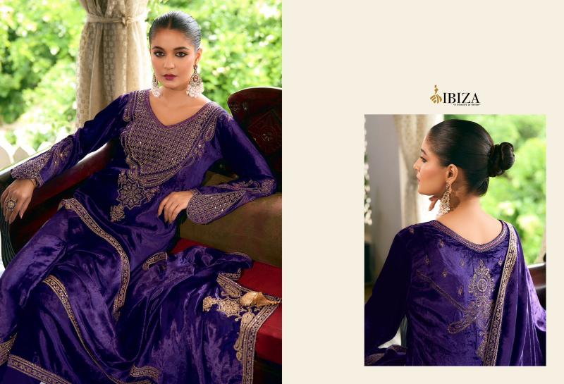 IBIZA Korgen velvet salwar kameez Wholesale Catalog
