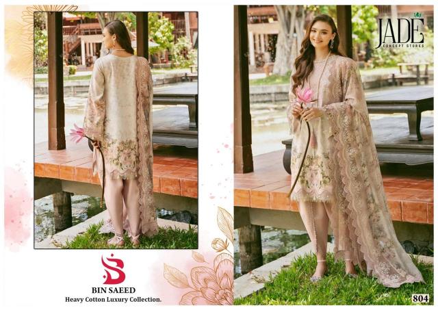 Jade Bin Saeed Vol 8 Heavy Cotton Luxury Dress Material Wholesale Catalog