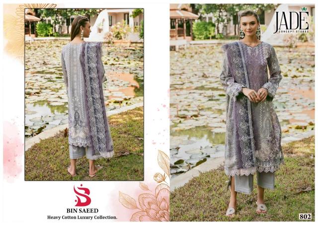 Jade Bin Saeed Vol 8 Heavy Cotton Luxury Dress Material Wholesale Catalog