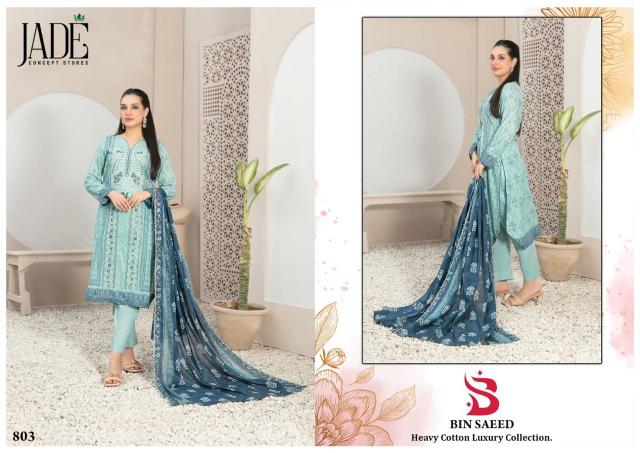 Jade Bin Saeed Vol 8 Heavy Cotton Luxury Dress Material Wholesale Catalog