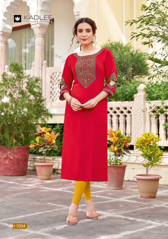 KADLEE Aaisha Rayon Kurti Wholesale Catalog