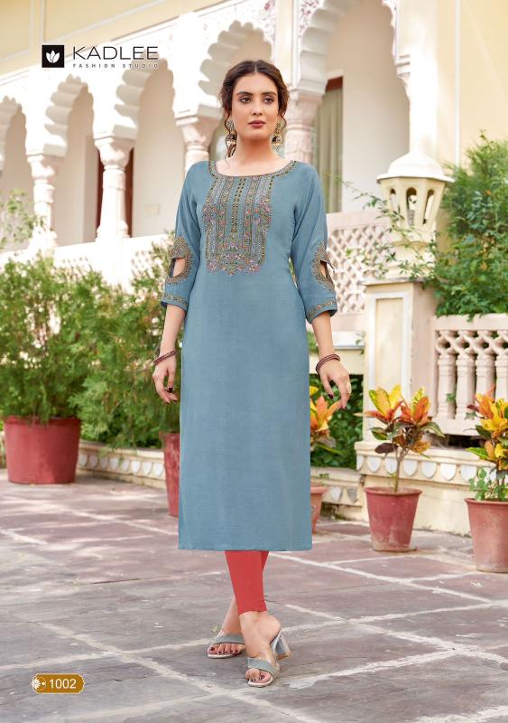KADLEE Aaisha Rayon Kurti Wholesale Catalog