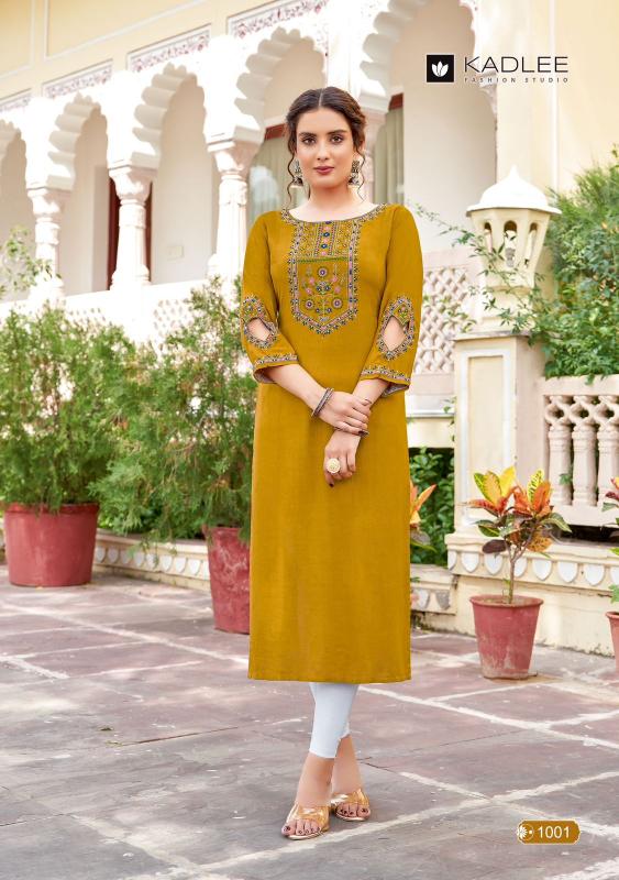 KADLEE Aaisha Rayon Kurti Wholesale Catalog
