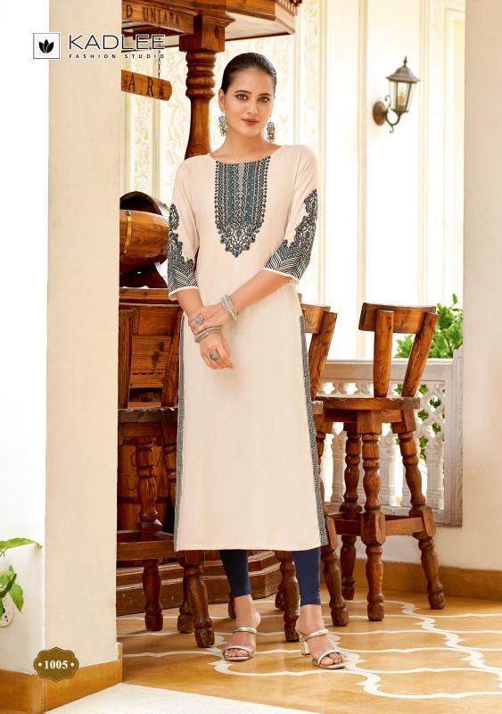 Kadlee Aneri Rayon Kurti Wholesale Catalog