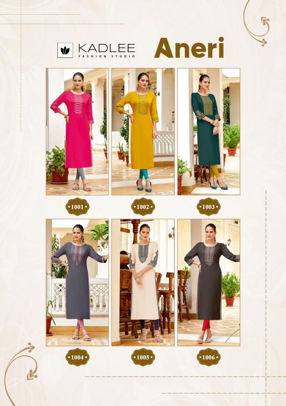 Kadlee Aneri Rayon Kurti Wholesale Catalog