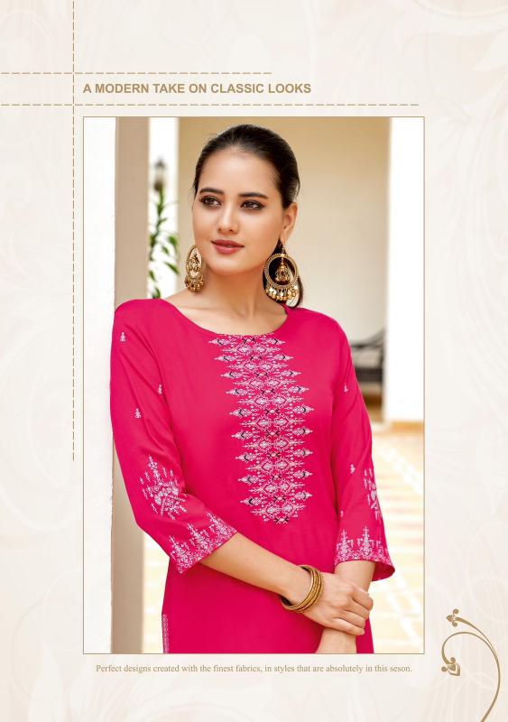 Kadlee Aneri Rayon Kurti Wholesale Catalog