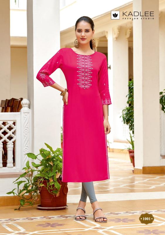 Kadlee Aneri Rayon Kurti Wholesale Catalog