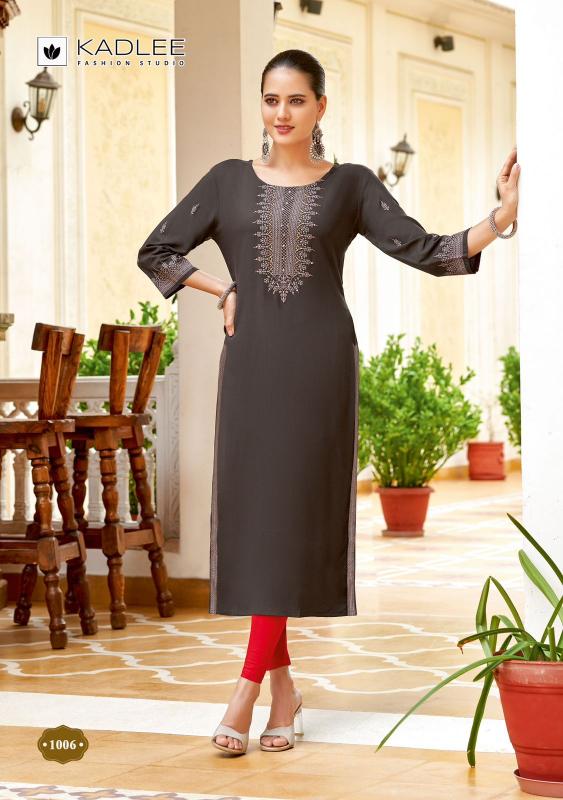 Kadlee Aneri Rayon Kurti Wholesale Catalog
