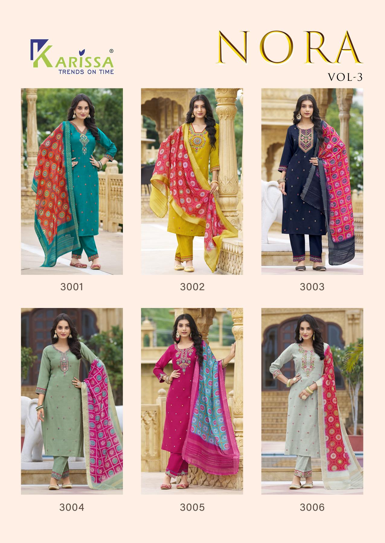 Karissa Nora Vol 3 Fancy Kurti Wholesale Catalog